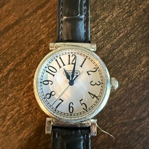 Coach Silver and Black Women's Watch